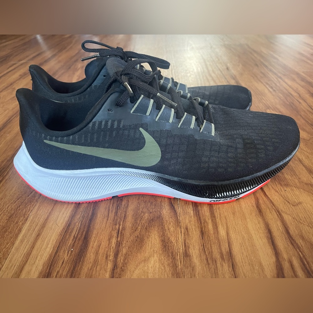 Nike Black and Olive Athletic Sneakers